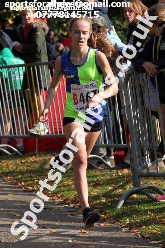 Girls under-15 3 stage road relay, 2019 ERRA 6 and 4 Stage Relay and Young Athletes.  Photo: David T. Hewitson/Sports for All Pics